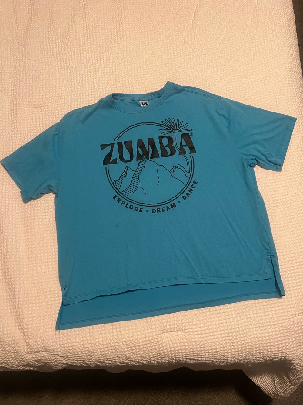 Zumba Fitness Blue Short Sleeve Logo Tee